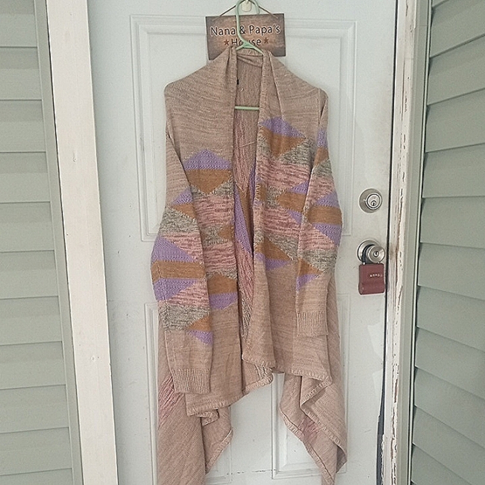 Multicolor Women's Poncho Sweater By Ralph Lauren